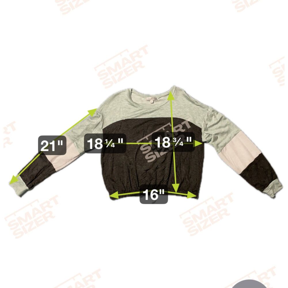 Moa Moa color block cropped top size L